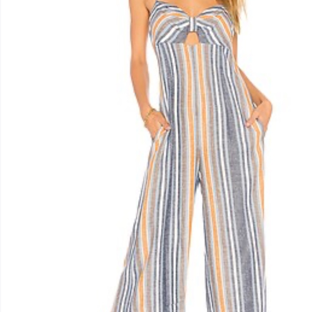 BCBGeneration Multicolor Striped Jumpsuit